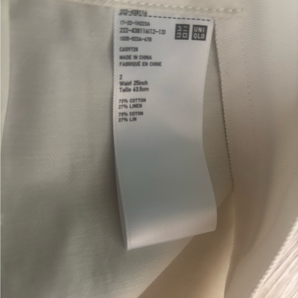Uniqlo x Jil Sander Linen-Cotton Blend Off White Wrap Skirt - Picture 7 of 7